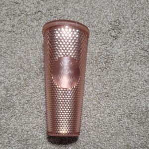 Starbucks Rose Gold Studded Tumbler - Metallic Pinkish Gold